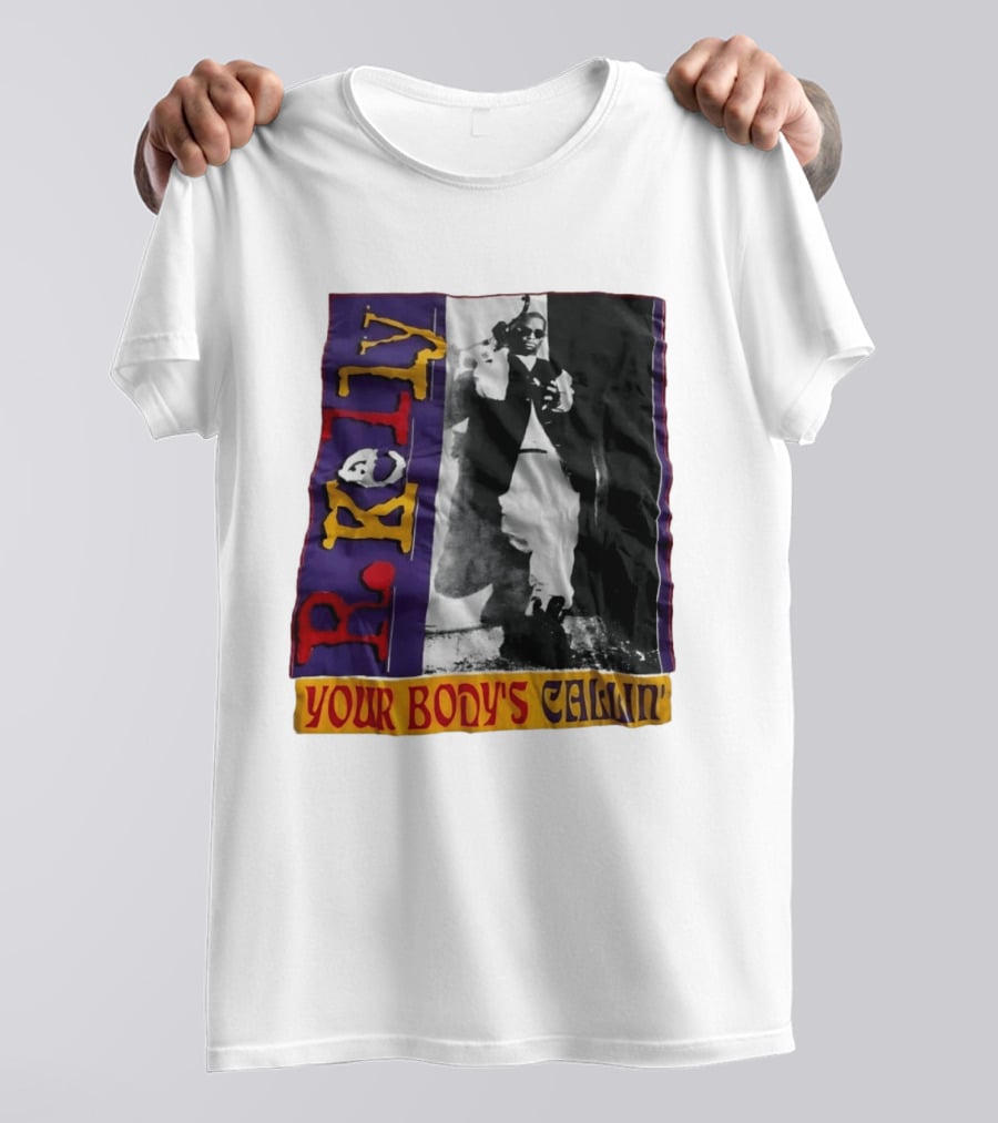 R Kelly Your Body's Callin' Vintage Style Avec Photo Iconique Et Couleurs Vives T-Shirt