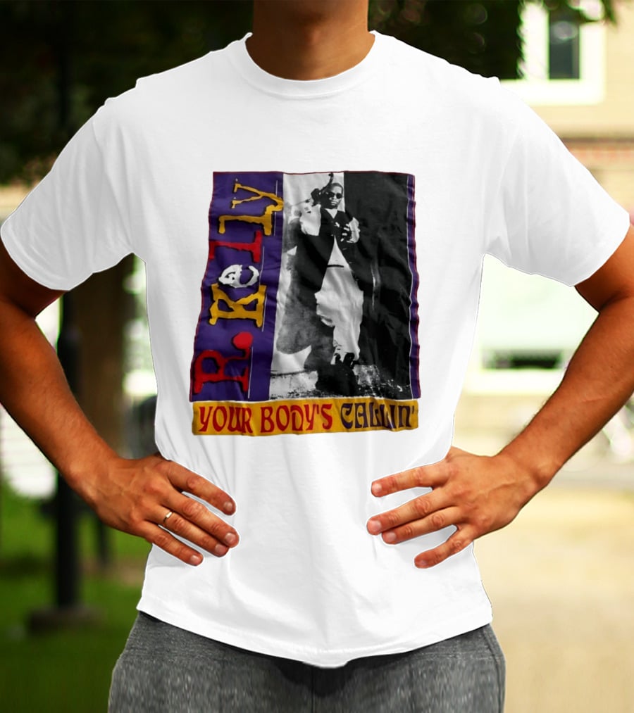 R Kelly Your Body's Callin' Vintage Style Avec Photo Iconique Et Couleurs Vives T-Shirt