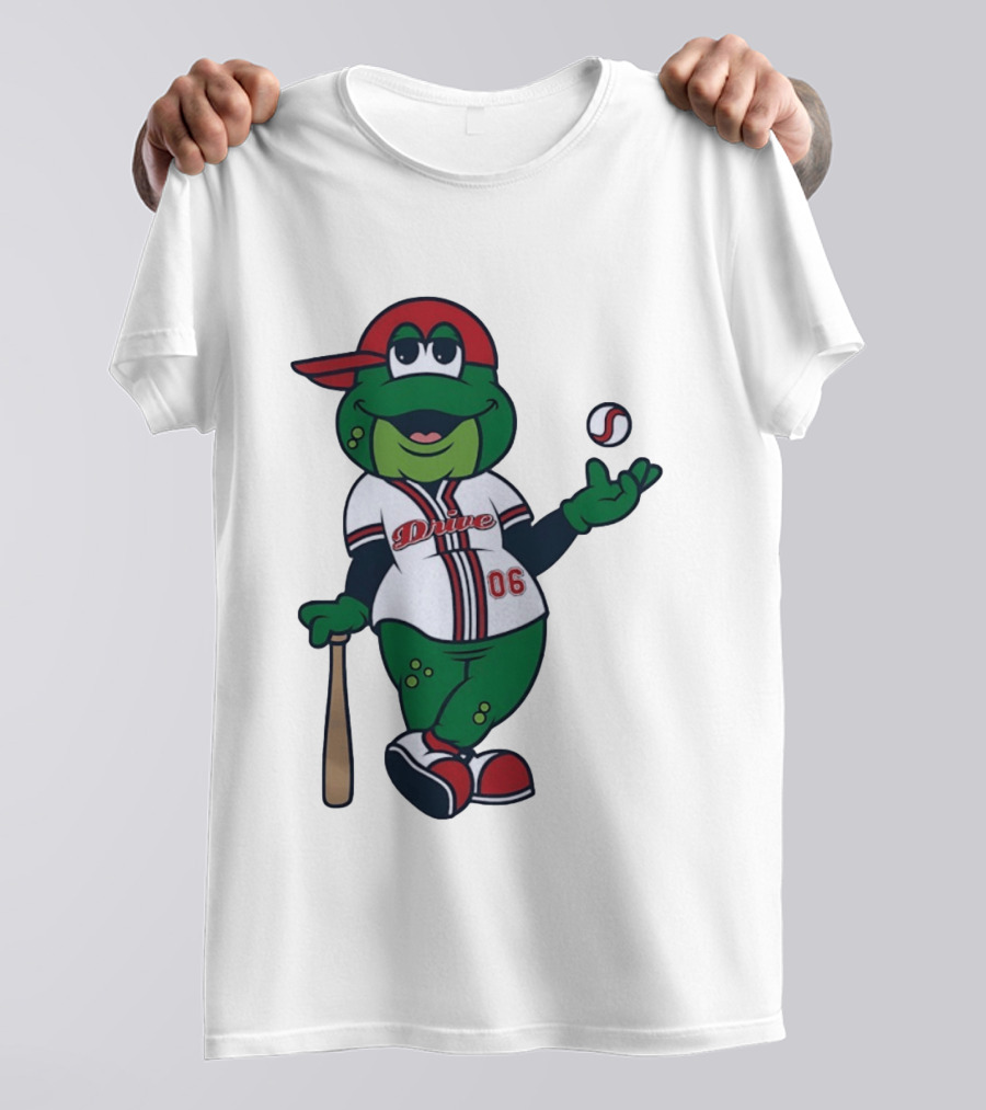Greenville Drive Reedy Rip'it Frog Baseball Mascot 06 T-Shirt