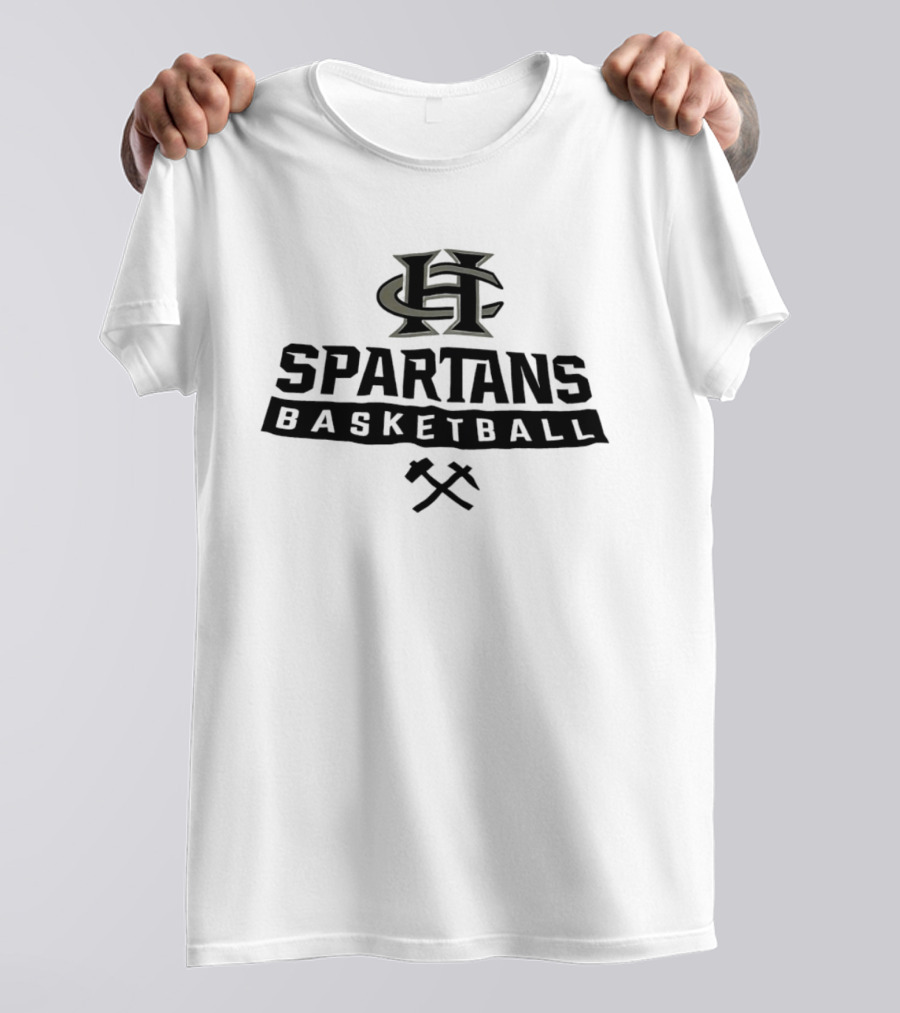 Francis Howell Central Spartans Basketball H C Logo And Crossed Axes T-Shirt