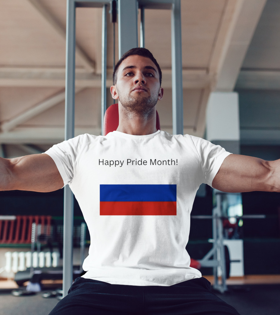 Happy Pride Month Celebration Russia Flag T-Shirt