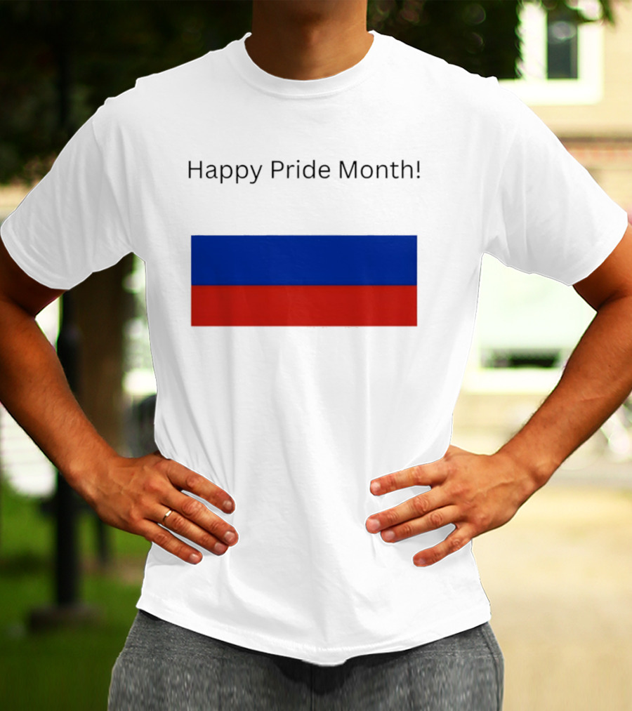 Happy Pride Month Celebration Russia Flag T-Shirt
