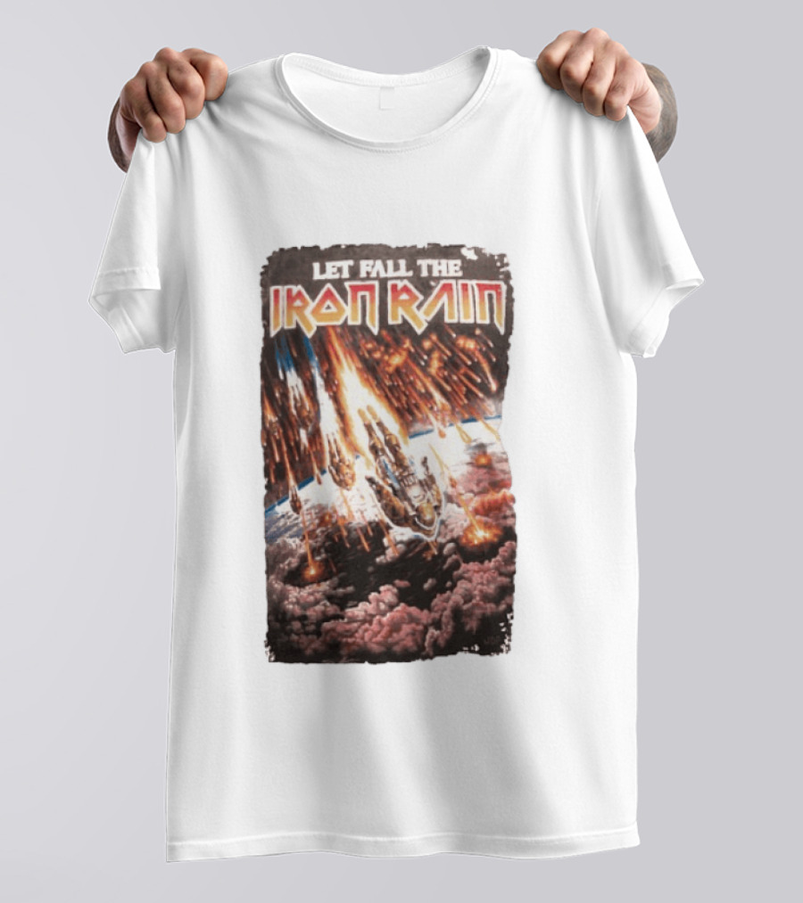 Let Fall The Iron Rain Outer Space Meteor Invasion Explosion T-Shirt