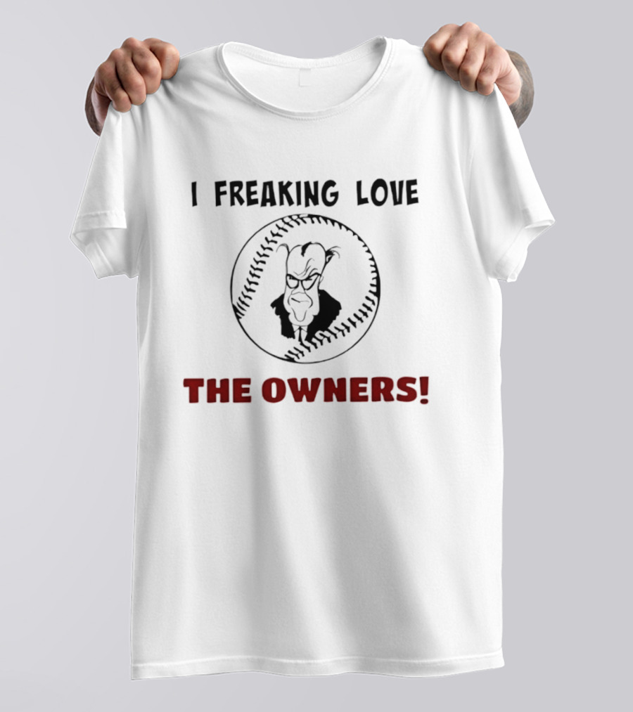 I Freaking Love The Owners Mr Burns The Simpsons Baseball T-Shirt