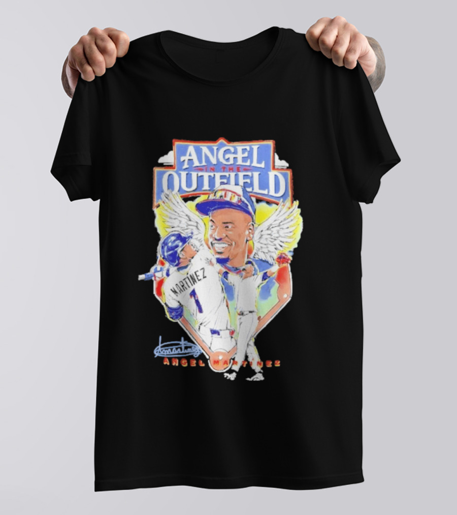 Angel Martinez In The Outfield Cleveland Guardians T-Shirt