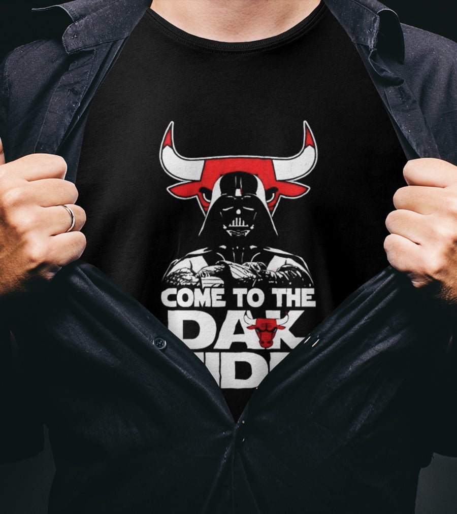 Come To The Dark Side Darth Vader Chicago Bulls Star Wars T-Shirt