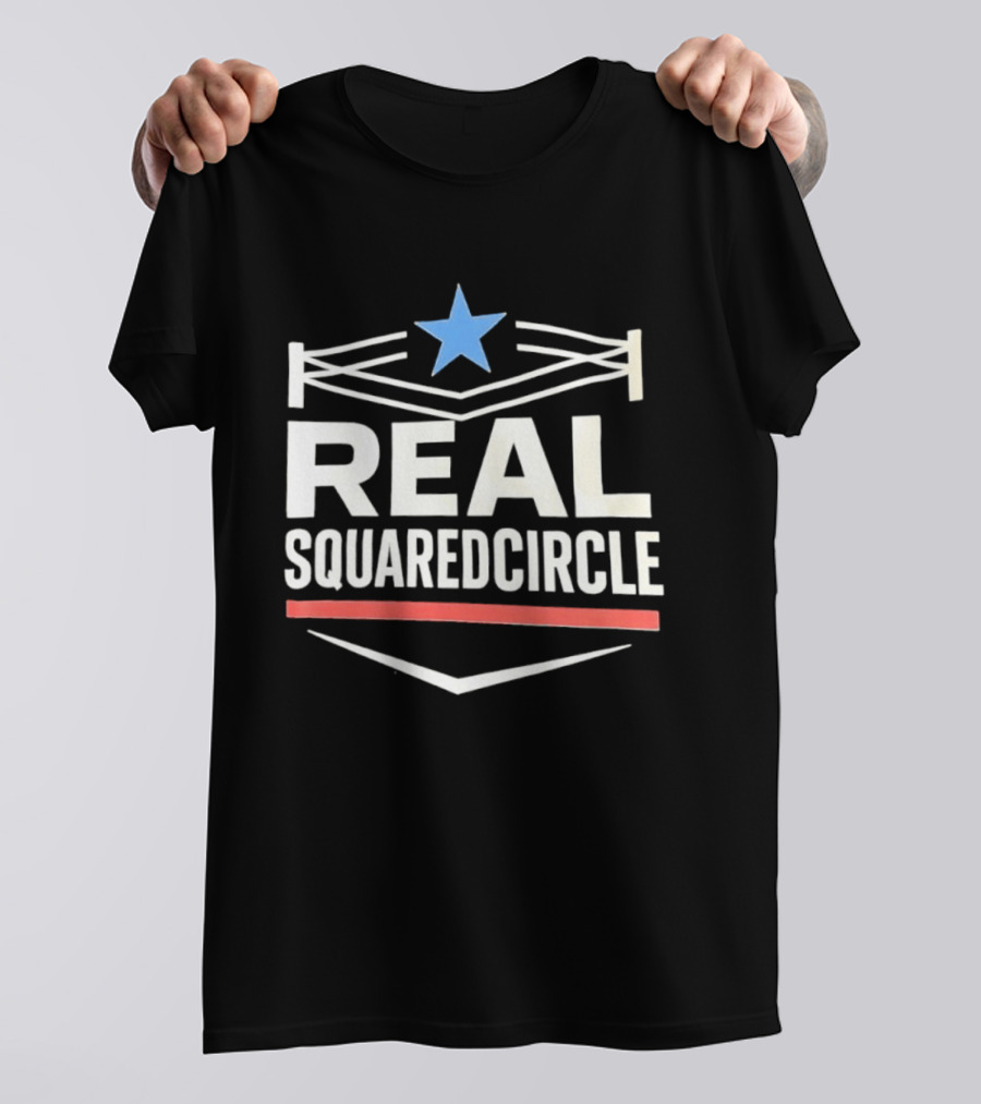 Real Squaredcircle WWE Wrestling Ring Star T-Shirt