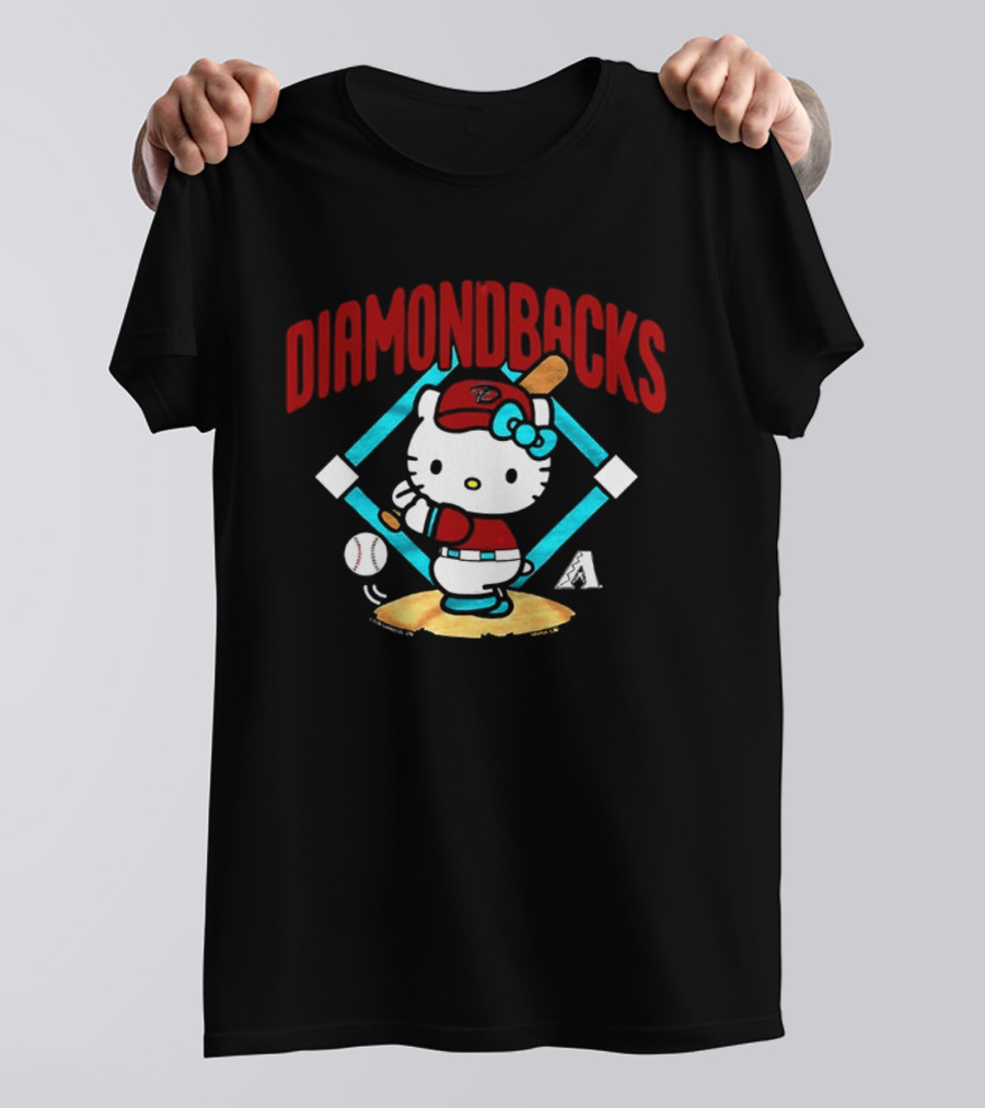 Hello Kitty Arizona Diamondbacks Baseball 2026 MLB Diamondbacks T-Shirt