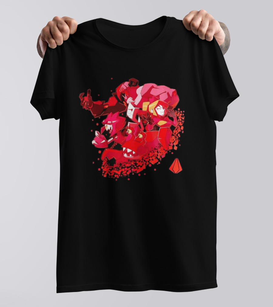 Syntax Gameoverse Characters Explosion Video Game T-Shirt