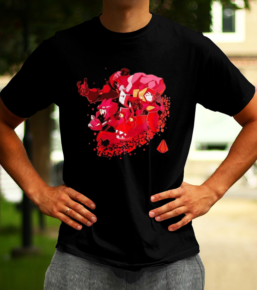 Syntax Gameoverse Characters Explosion Video Game T-Shirt