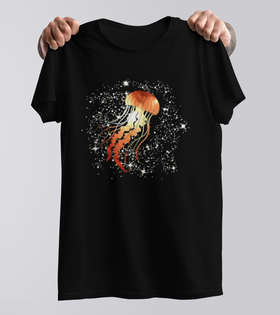 Cosmic Celestial Jellyfish Sea T-Shirt