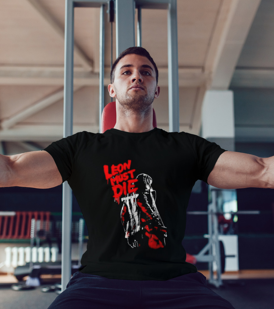 Leon Must Die Forever Red T-Shirt
