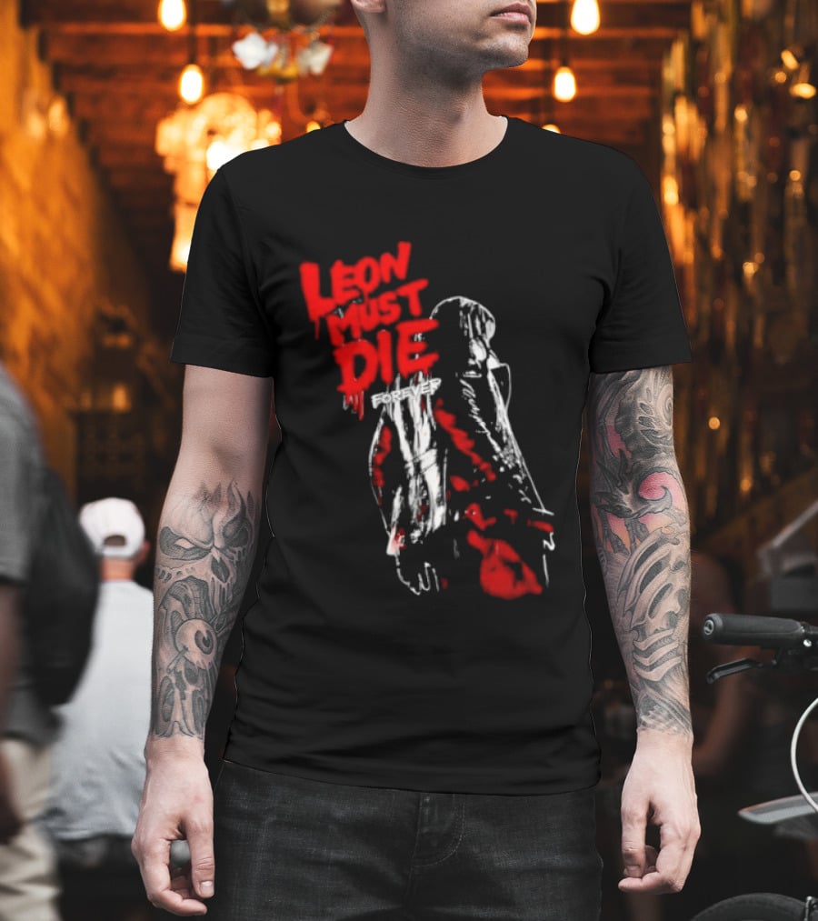Leon Must Die Forever Red T-Shirt