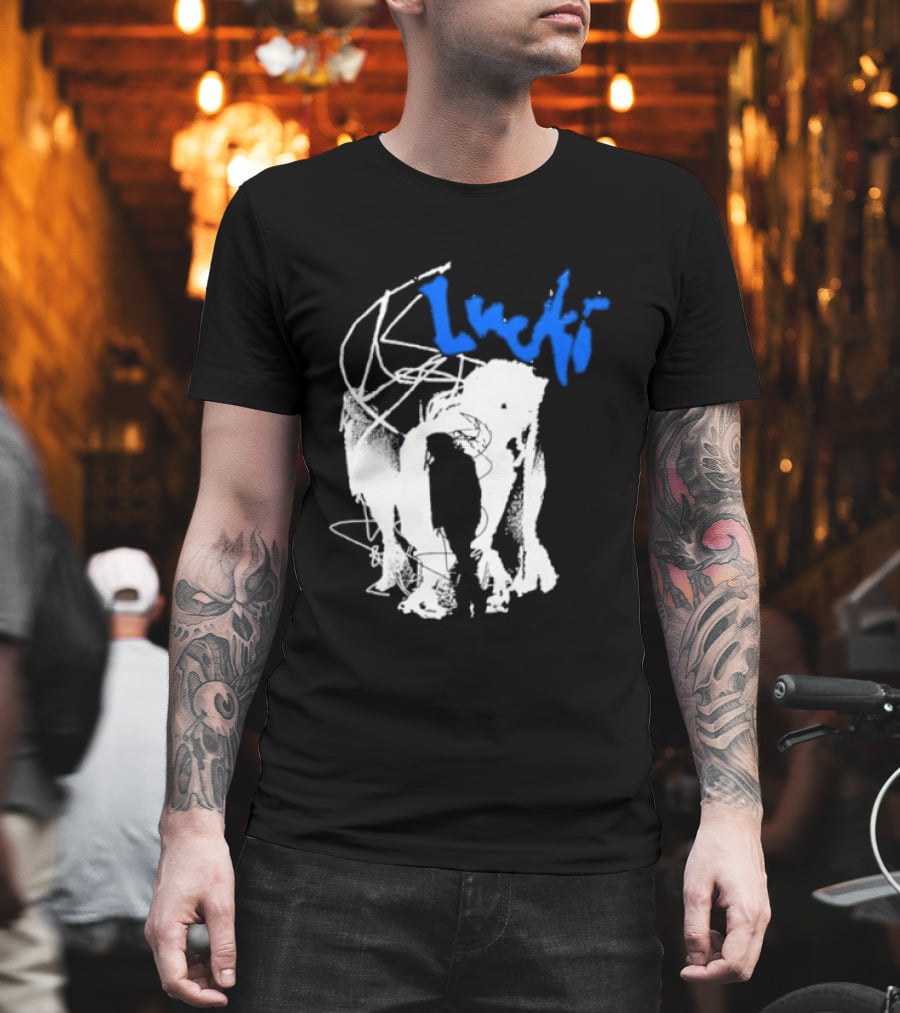 Lucki Alt Heavy Metal Style White Abstract T-Shirt