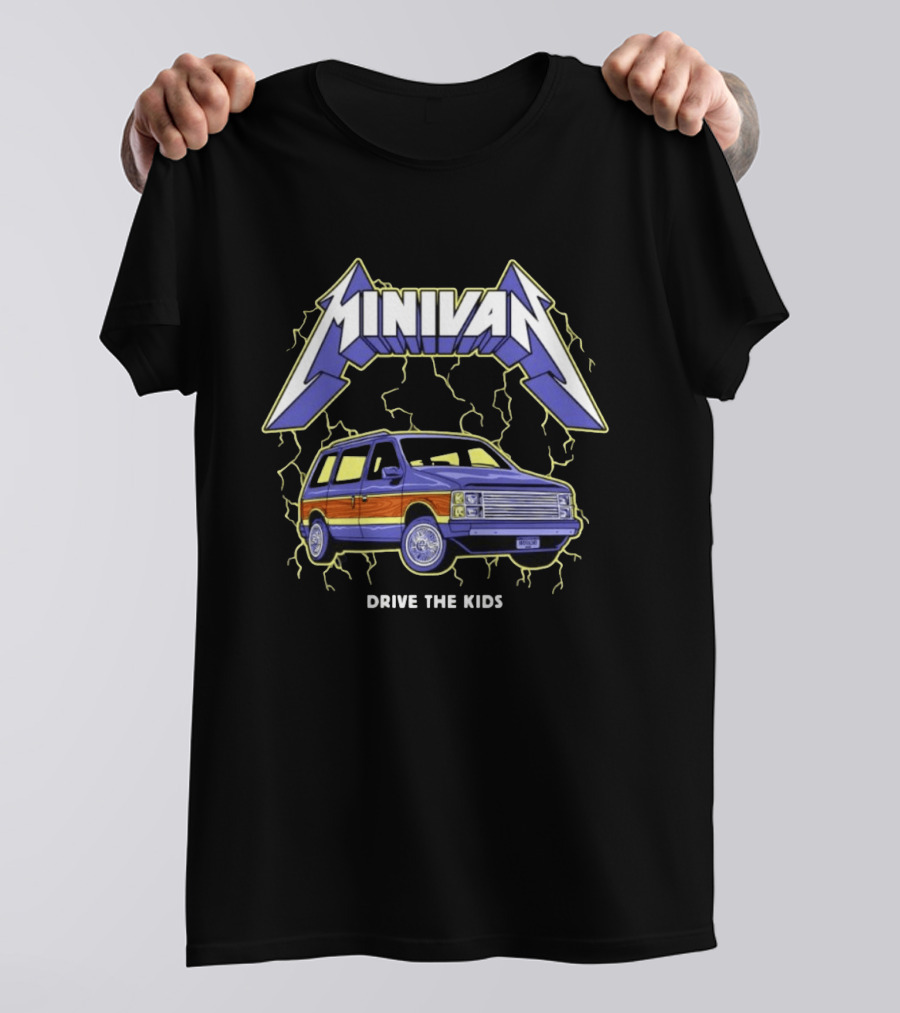 Minivan Drive The Kids Electric T-Shirt
