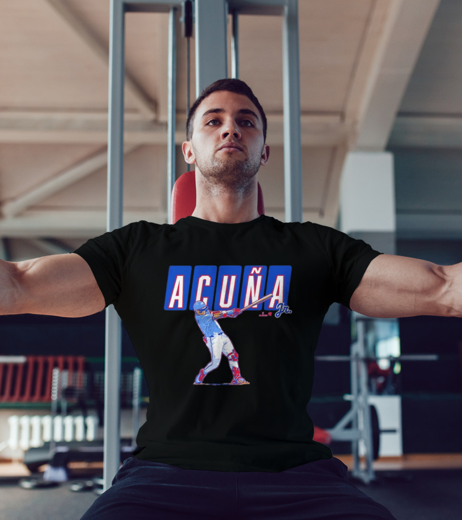 ATL Ronald Acuña Jr Slugger Swing Action T-Shirt