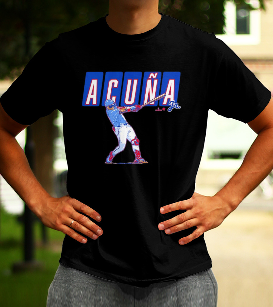 ATL Ronald Acuña Jr Slugger Swing Action T-Shirt