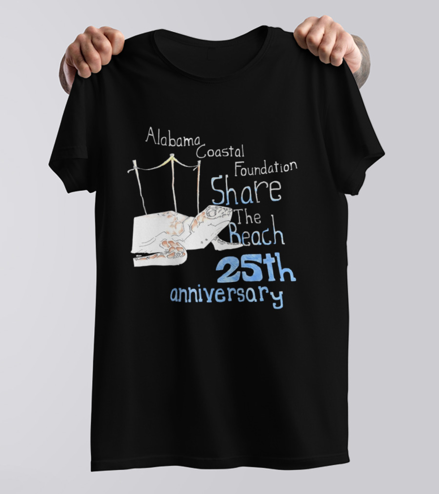 Alabama Coastal Foundation Share The Beach 25th Anniversary T-Shirt