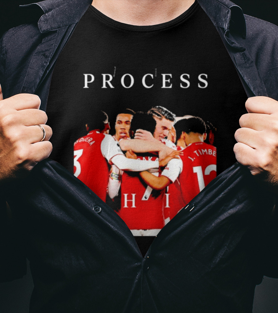 Arsenal FC Process This Team Celebration T-Shirt
