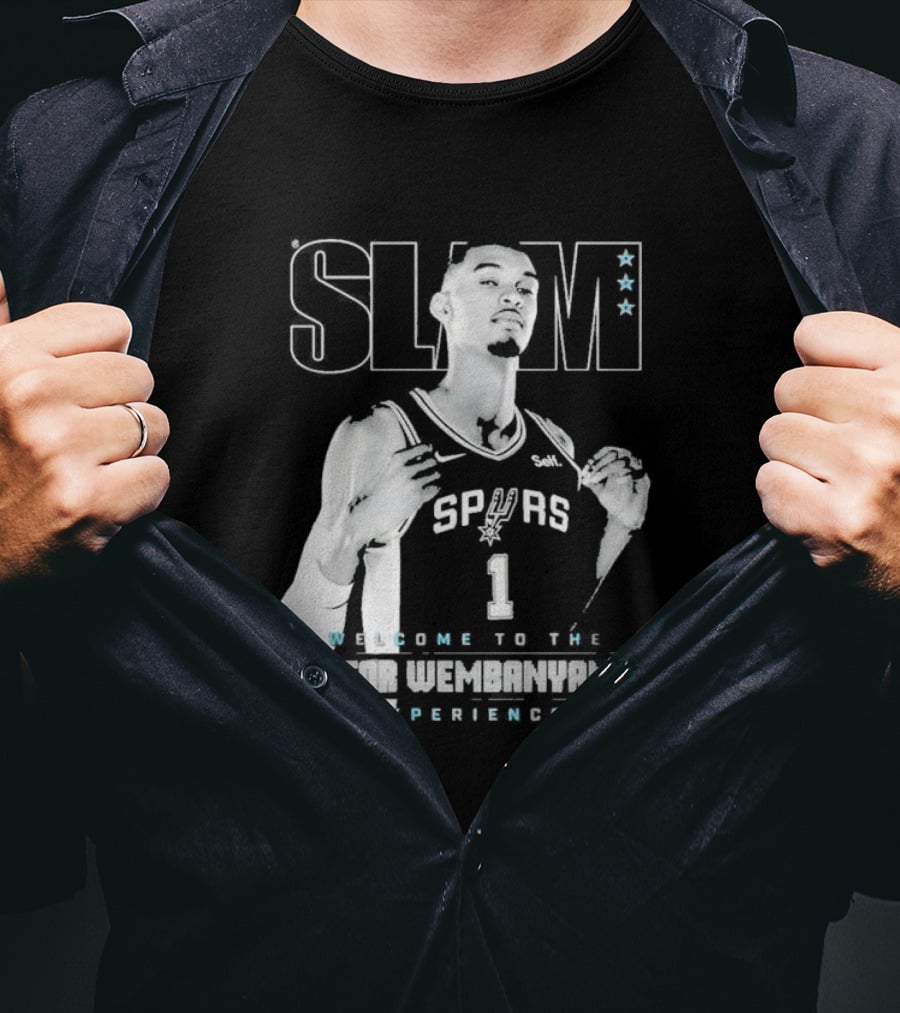Slam Spurs Victor Wembanyama Welcome To The Future T-Shirt