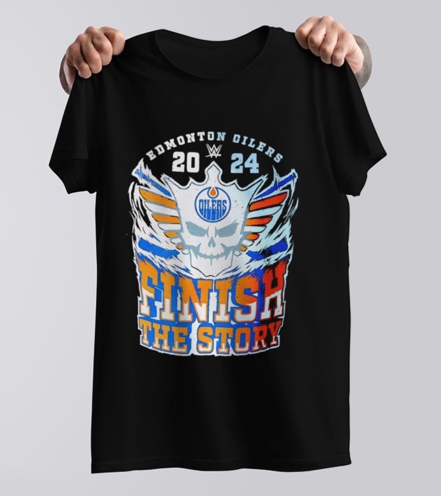 Edmonton Oilers Cody Rhodes Finish The Story 2024 T-Shirt