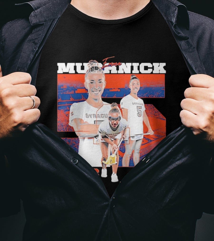 Emma Muchnick Syracuse Lacrosse Orange NCAA Number 5 T-Shirt