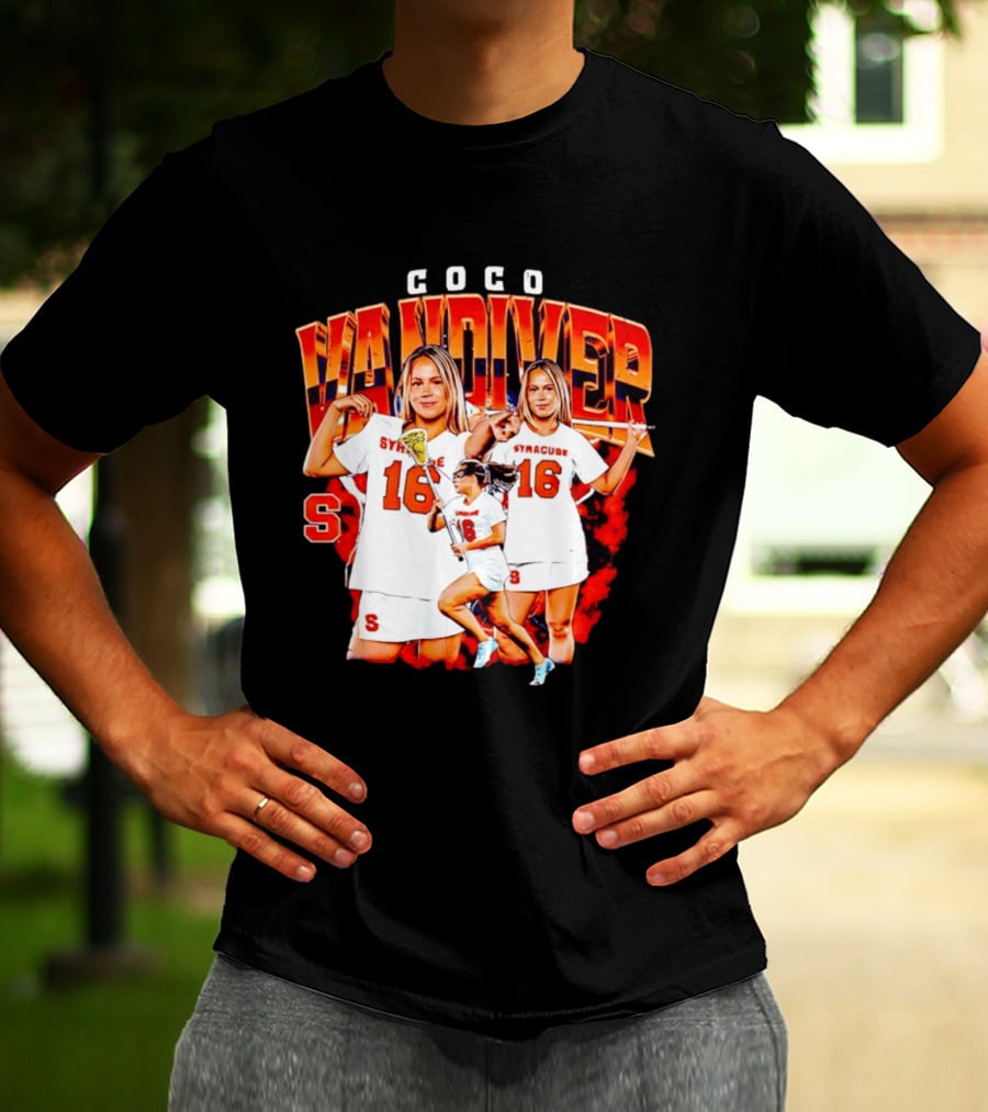 Coco Vandiver Syracuse Orange Lacrosse Number 16 T-Shirt