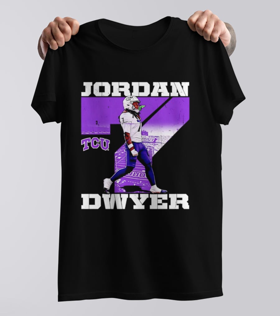 TCU Horned Frogs Football Jordan Dwyer Number 7 T-Shirt