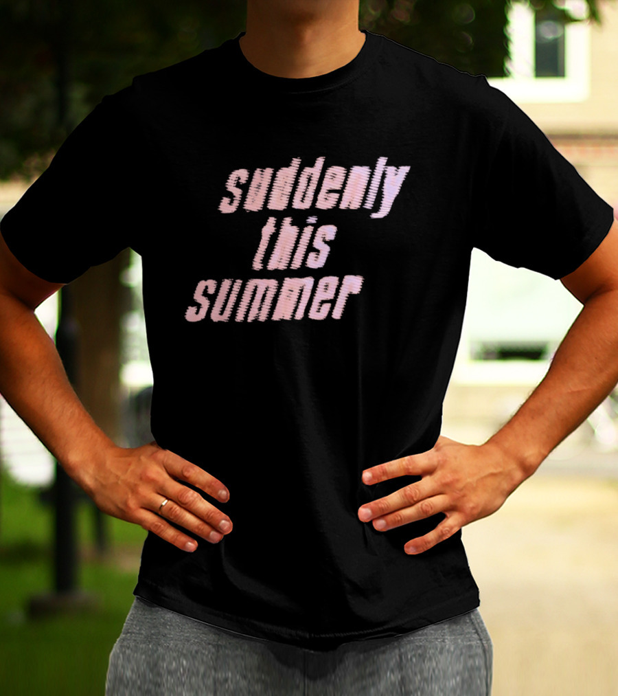 Suddenly This Summer Retro Vibe Pink T-Shirt