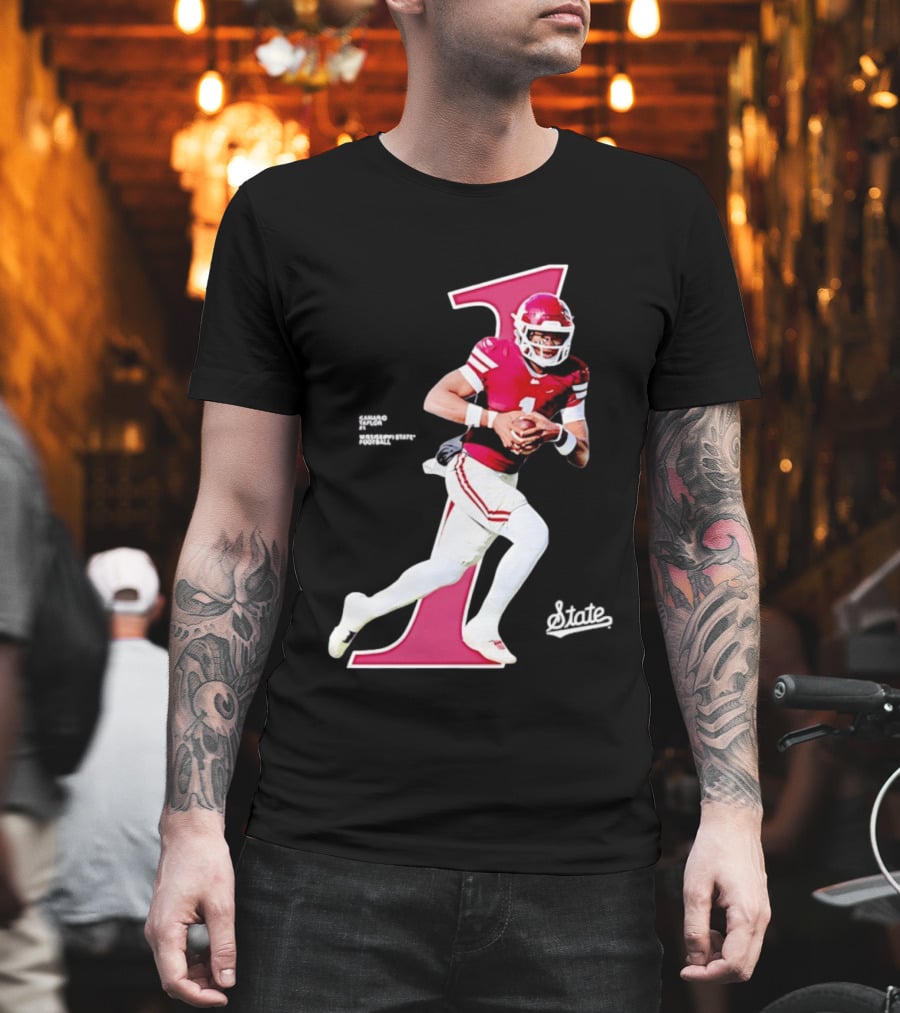 KaMario Taylor Number One Mississippi State Bulldogs Football T-Shirt