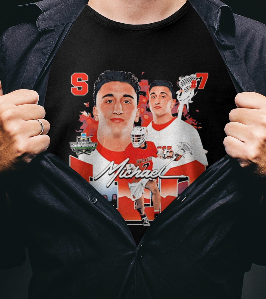 Michael Leo Syracuse NCAA Lacrosse Championships #7 T-Shirt
