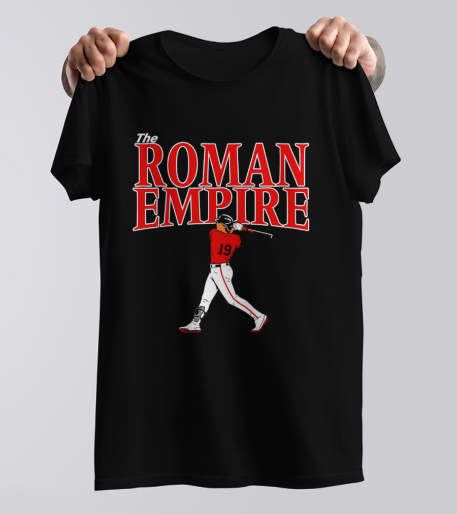 The Roman Empire Number 19 Red Baseball Boston T-Shirt