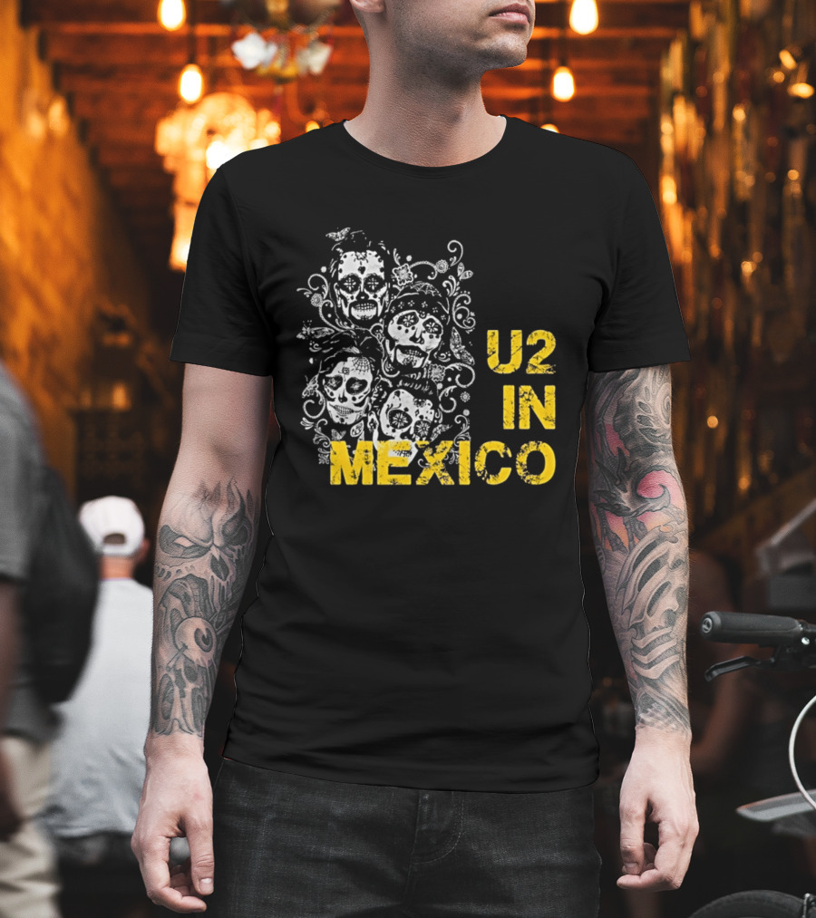 U2 In Mexico Day Of The Dead Skeleton T-Shirt