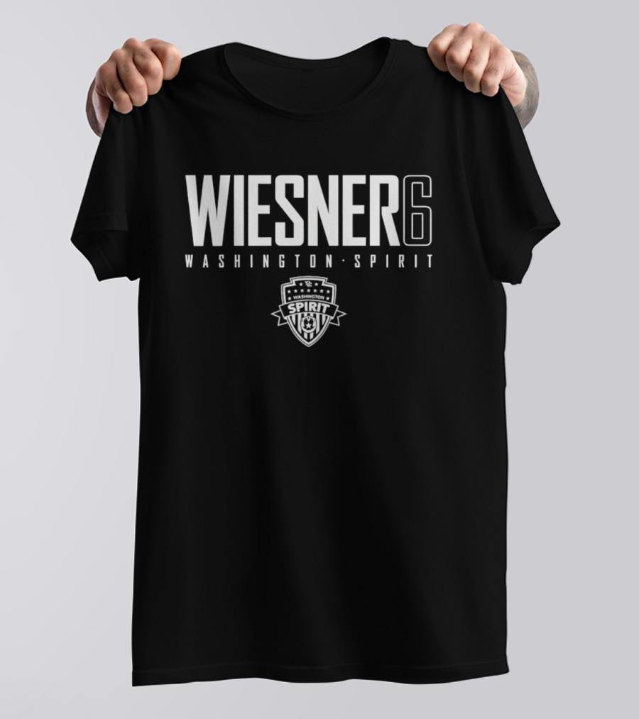 Wiesner 6 Washington Spirit Soccer Team Crest T-Shirt