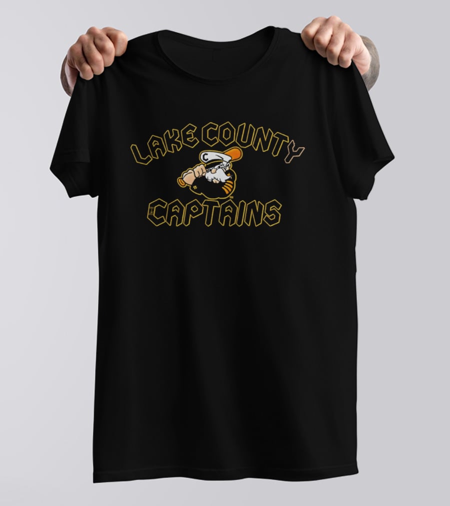 Lake County Captains C Baseball Embroidered T-Shirt