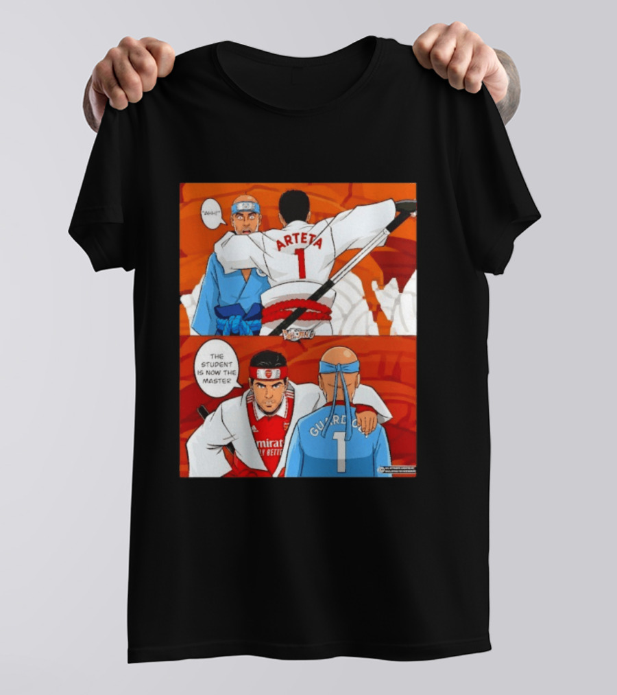 Arteta Vs Guardiola Student Becomes Master Martial Arts Showdown T-Shirt
