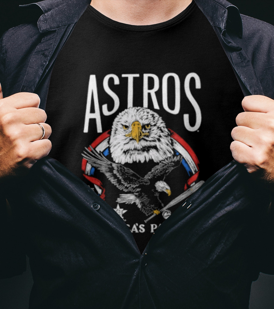 Houston Astros America's Pastime 250th Celebration Bald Eagle T-Shirt