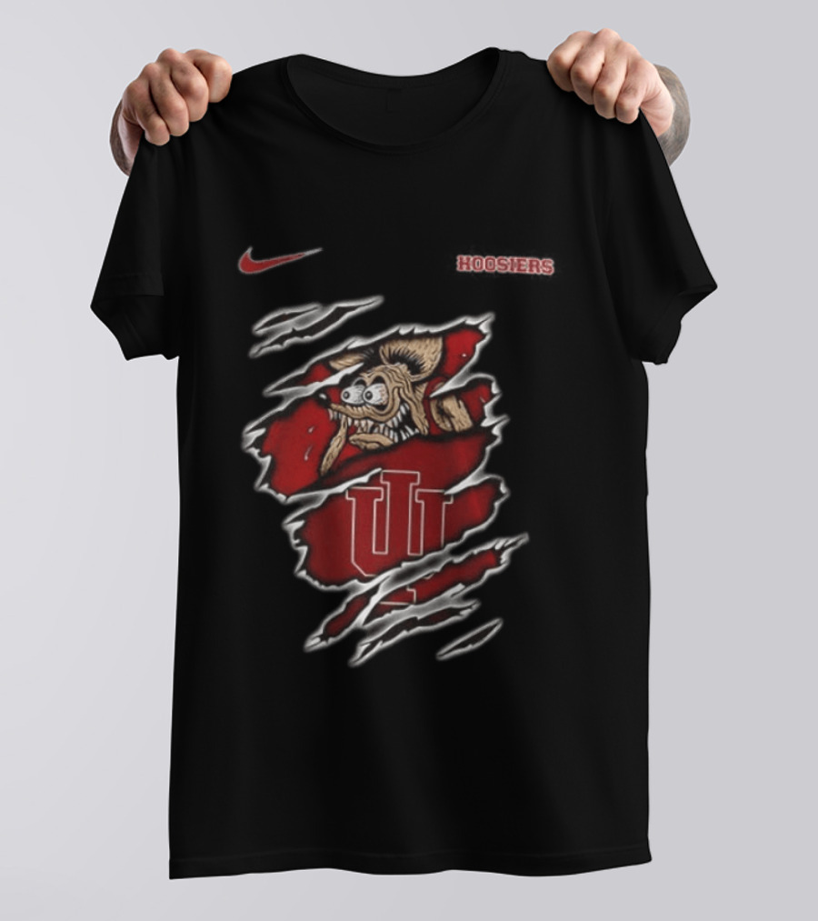 Indiana Hoosiers NCAA Rat Fink Nike Hoosiers Built To Not To Bow T-Shirt