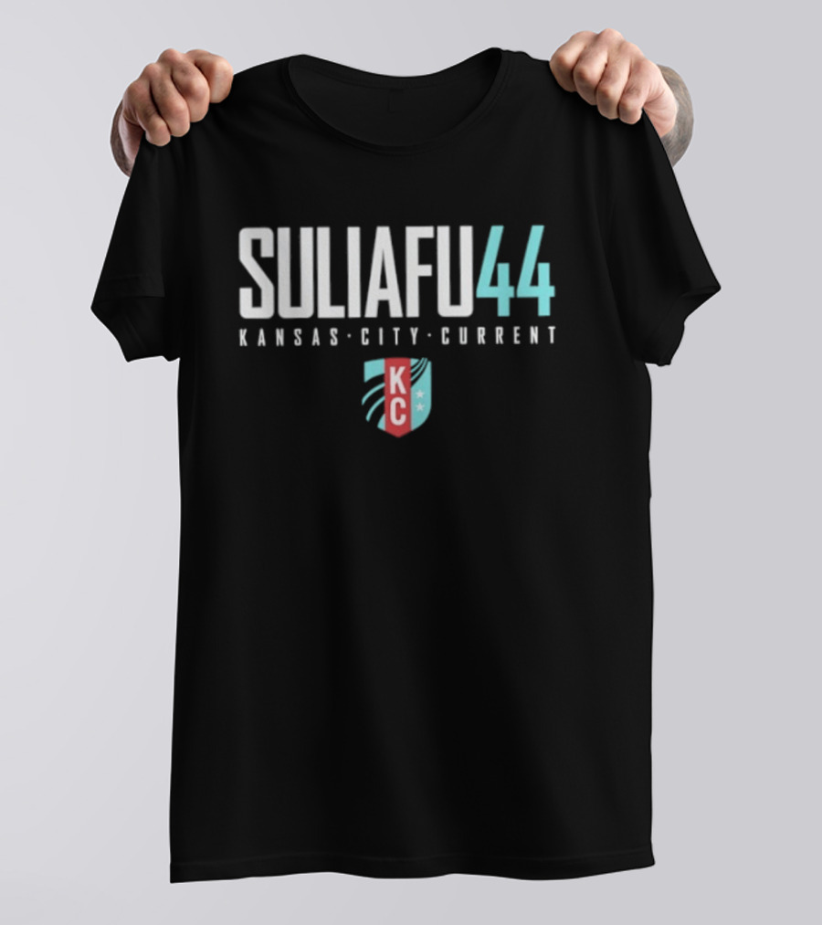 SULIAFU 44 Kansas City Current KC Logo NWSL T-Shirt