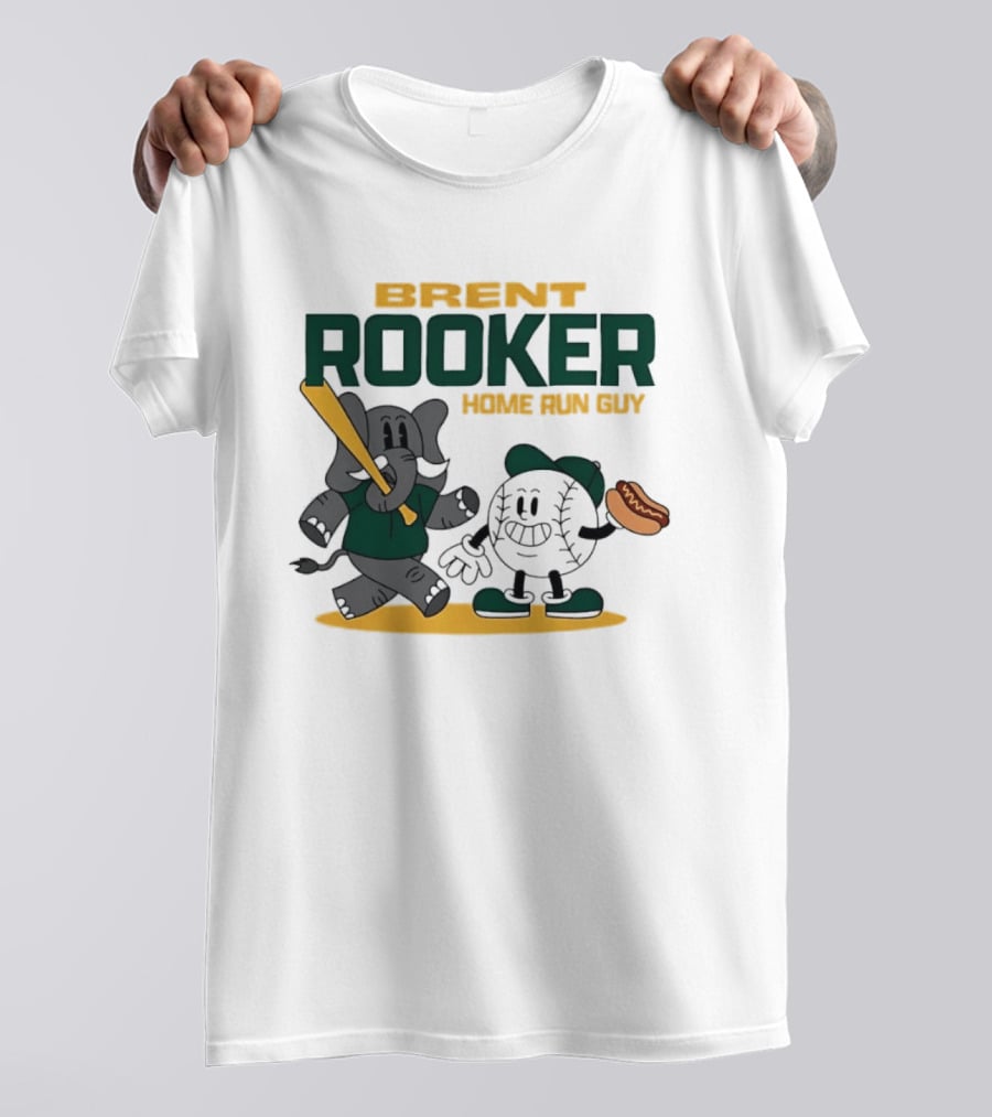 Brent Rooker Oakland Athletics Home Run Guy Elephant Baseball Hotdog T-Shirt