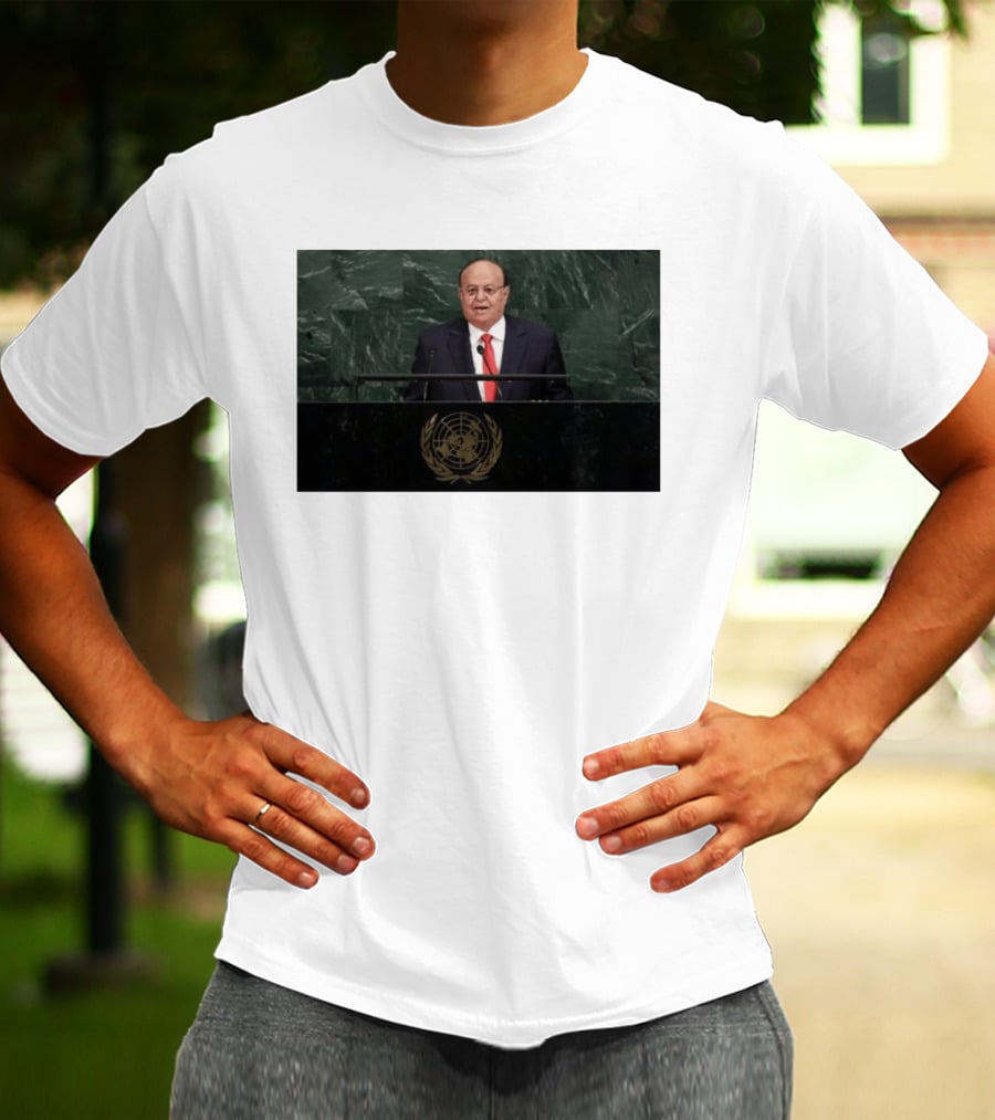 United Nations Address By Former Yemeni President Abdrabbuh Mansur Hadi T-Shirt