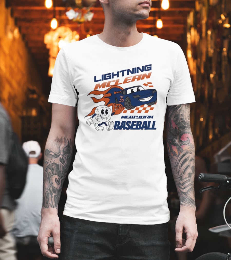 Lightning McLean 26 New York Baseball Players T-Shirt