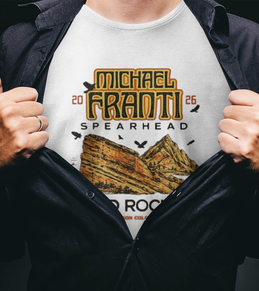Michael Franti Spearhead 2026 Red Rocks Morrison Colorado T-Shirt