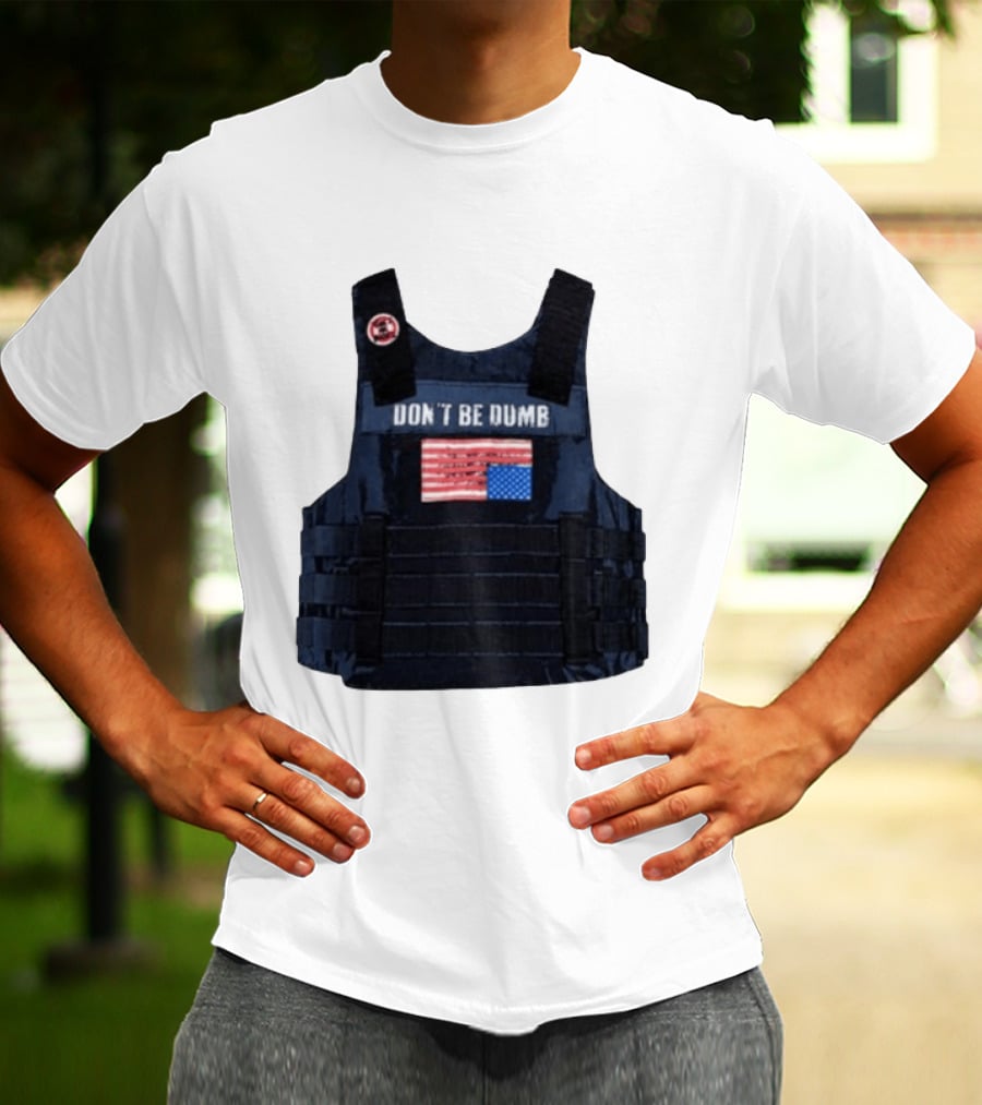 Original A$AP Rocky Don't Be Dumb Tour Tactical Vest With Patch T-Shirt