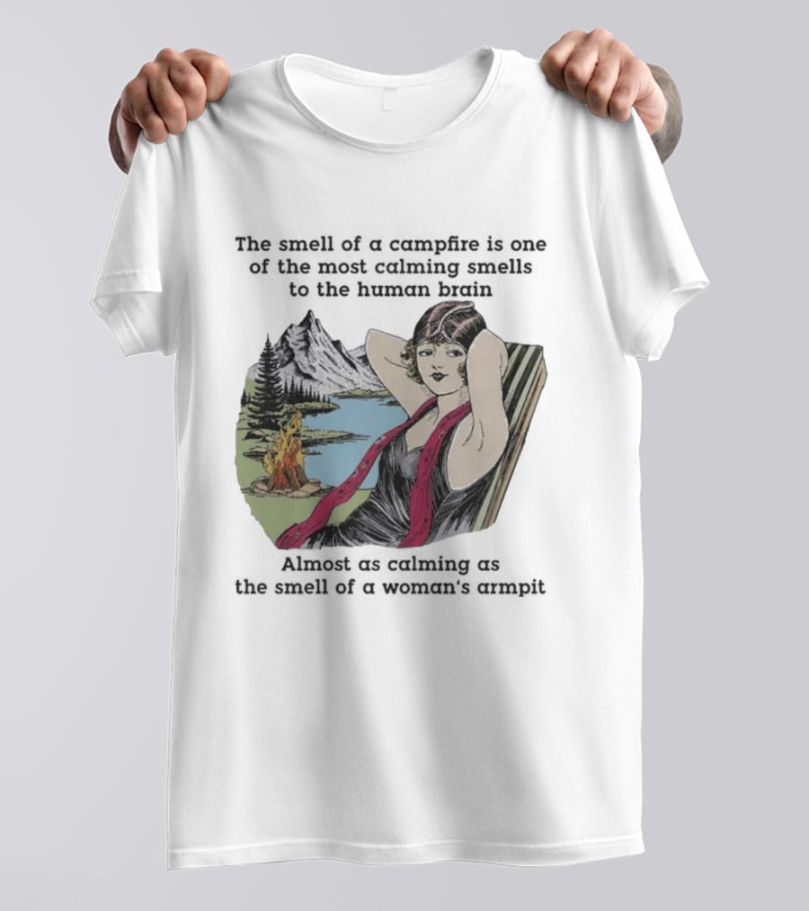 Campfire Calming Scent Vintage Relaxation Nature Bliss T-Shirt