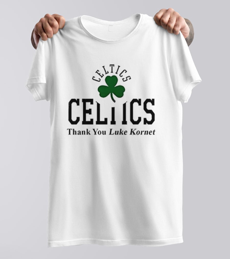 Boston Celtics Thank You Luke Kornet Shamrock T-Shirt