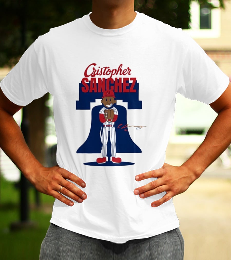 Cristopher Sanchez Philadelphia Phillies MLB Player Number 61 T-Shirt