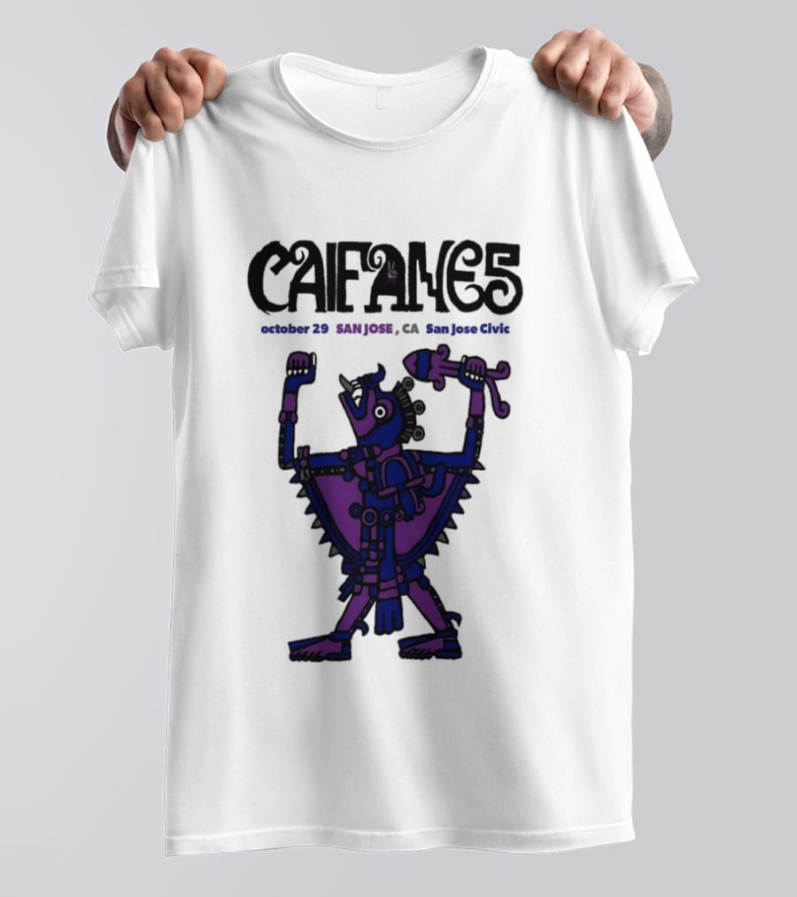 Caifanes October 29 2026 San Jose CA Concert T-Shirt