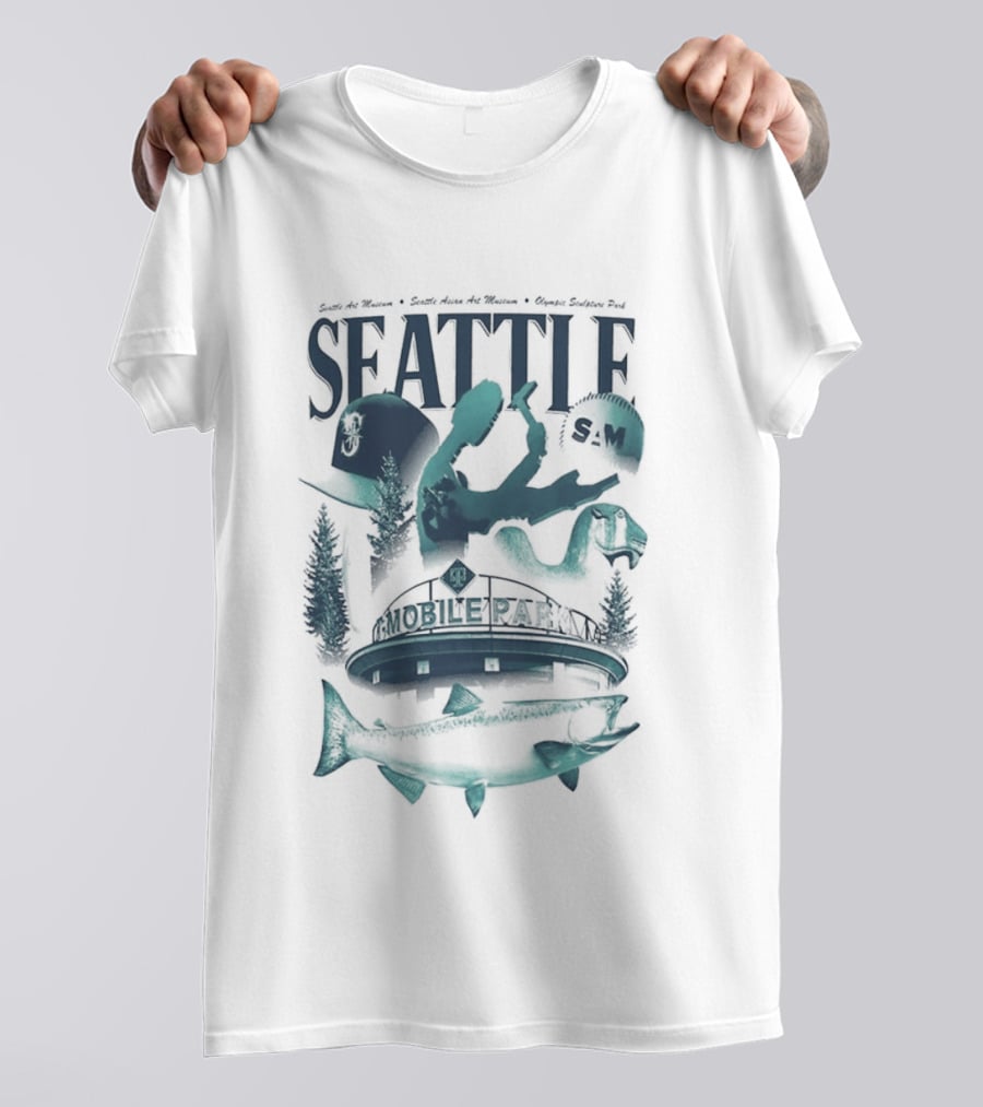 Seattle Mariners Mobile Park Sea Life Museum Night T-Shirt