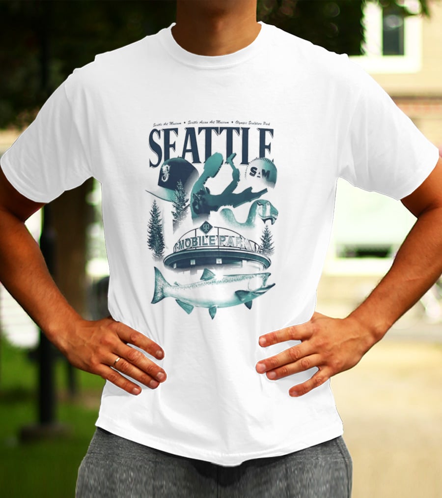 Seattle Mariners Mobile Park Sea Life Museum Night T-Shirt
